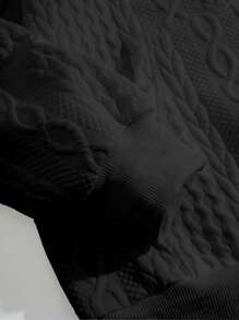 男士拉鏈開襟連帽夾克 - 黑色 - 查看 3