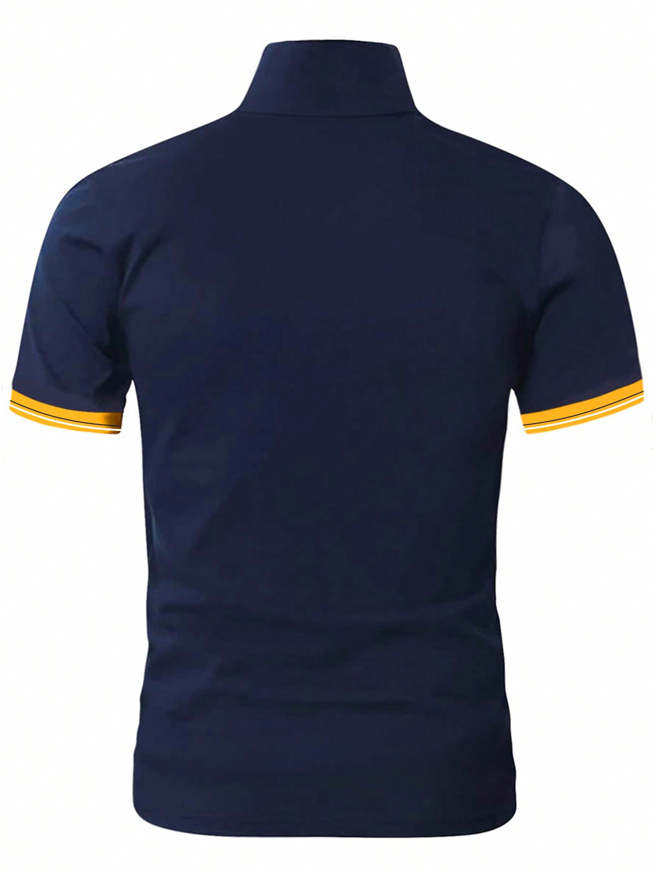 Manfinity Homme Men Plus Horse Print Contrast Trim Polo Shirt for Sale