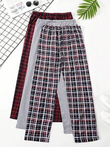 Nam 3pcs In kẻ sọc Quần ngủ - Nhiều màu - Xem 1