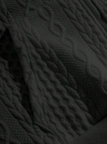 男士拉鏈開襟連帽夾克 - 黑色 - 查看 6