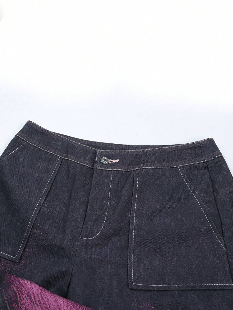 Washed Straight Leg Pants