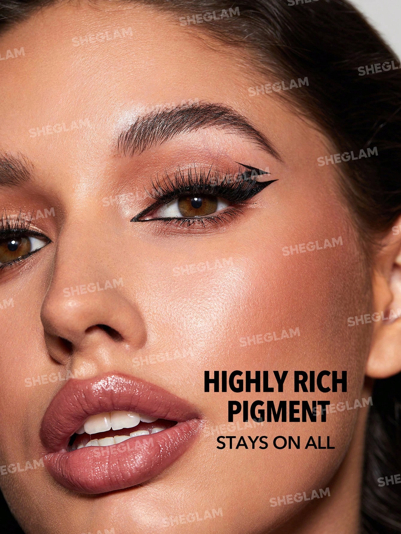 SHEGLAM كحل سائل مقاوم للماء So Rich، قلم كحل أسود...