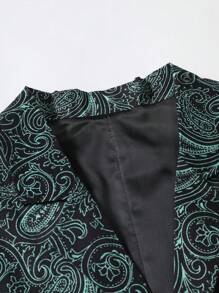 Manfinity AFTRDRK Men Plus 1pc Paisley Print Waistcoat