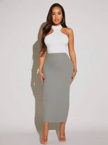 SHEIN SXY Solid Tank Top - White - View 3