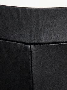 SHEIN SXY Summer;Rhinestone Detail Contrast Mesh Wide Leg Pants