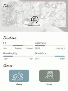 In My Nature Flap Pocket Drawstring Waist Cargo Outdoor Pants - White - View 4