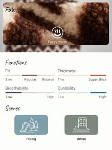 In My Nature 鋸齒形印花拉鏈開襟搖粒絨外套 - 彩色 - 查看 3