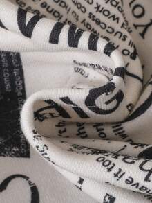 SHEIN Baby Boy Letter Graphic Sweatshirt & Sweatpants - Multicolor - View 3