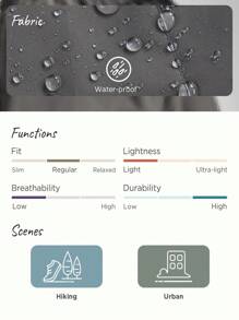 In My Nature Letter Graphic Drawstring Waist Outdoor Pants