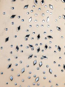 SHEIN SXY Đầm Lộ Lưng cắt màu trơn Gợi cảm - Nhiều màu - Xem 6