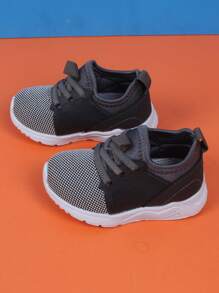 1双婴儿运动鞋，深灰色，适合男婴 - 深灰色 - 查看 3