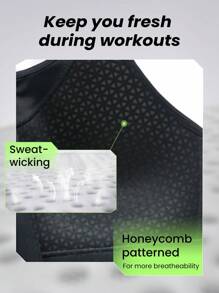 GLOWMODE 高支撐前拉鍊扣後面跨背運動胸罩,適用於健身鍛煉活動 - 黑色 - 查看 8