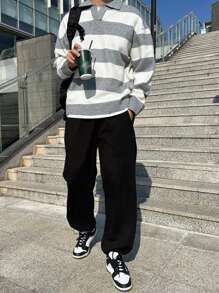 DAZY Men Two Tone Drop Shoulder Fall Sweater Without Tee