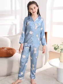 Pijamas Niñas (8-12) - Azul - Ver 4