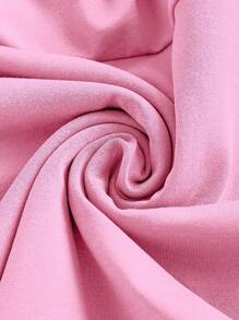 SHEIN MOD Summer Going Out Pink Women's Draped Front Ruffle Hem Halter Neck Backless Dress,Pastel Dresses For Women