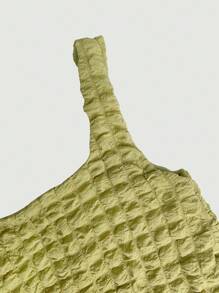 GENKIRA Top tank unicolor fruncido - Amarillo - Ver 4