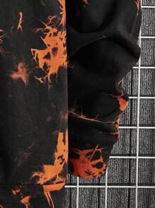 Manfinity VCAY Men Tie Dye Skeleton Print Hoodie - Multicolor - View 3