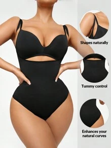 SHAPORA Body fajas unicolor - Negro - Ver 2