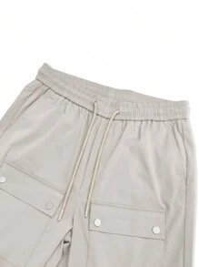 Manfinity EZcore Men Flap Pocket Side Pants - Beige - View 6