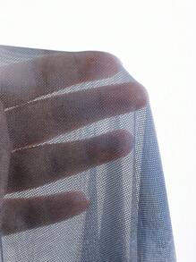 DAZY Tie Dye Split Hem Cami Dress Without Tee Sheer,Casual Women Dresses - Purple - View 7