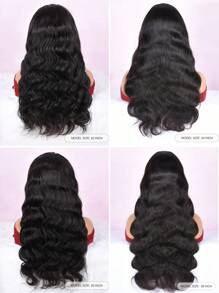 Transparent Lace Body Wave 4 X 4 13 X 4 13 X 6 Lace Frontal Wigs 150%/180% Density 12-30 Inch Natural Black Color Pre-Plucked Natural Hairline Lace Closure Human Hair Top Quality Long Wigs For Women - SNatural - View 7