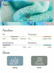 In My Nature Tie Dye Drop Shoulder Zipper Fleece Jacket - Multicolor - View 4