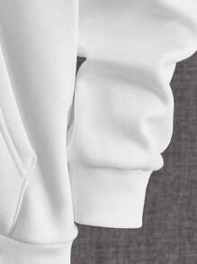 Manfinity VCAY Men Skeleton Hand Print Zip Up Hoodie - Multicolor - View 4