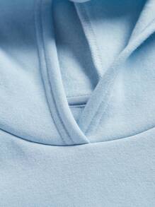 Áo nỉ dài tay in hình hoạt hình cho bé gái, thích hợp cho mùa thu và mùa đông. - Màu xanh nhạt - Xem 3