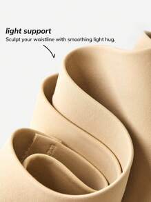 LUVLETTE Plus Women High-Rise No-Show Brief Smoothing Brief - Apricot - View 5