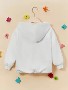 Vitoria Brayner Sudadera con capucha de manga larga, gruesa y casual para niña artista, ideal para días festivos, primavera y entrenamiento