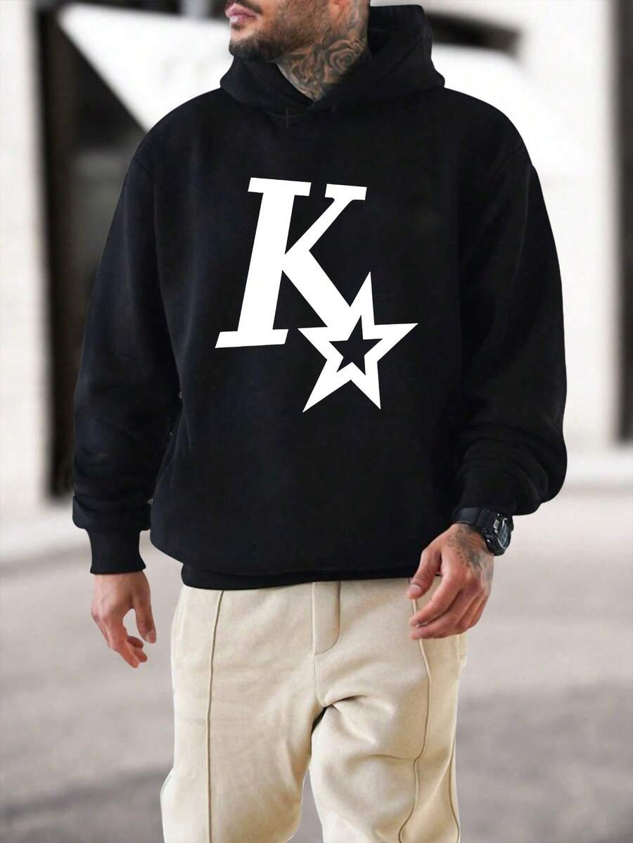 男士運動衫 - 黑色 - 查看 1