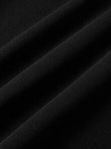 Men Plus Solid Thermal Lined Sweatshirt - Black - View 3