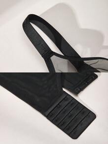 LUVLETTE Plus Sexy Lingerie Floral Lace Full Coverage Unlined Bra - Black - View 8