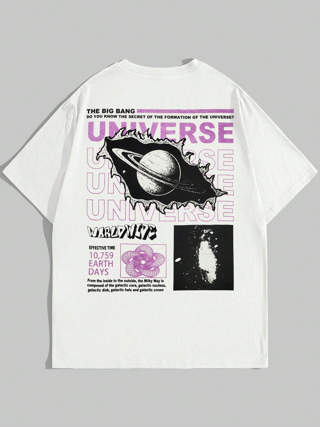 Our Street Life Men Slogan Planet Graphic Tee is such a vibe - ROMWE