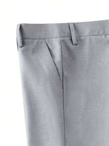 Bộ vest 2 món cho bé trai Bộ vest cho trẻ mới biết đi Bộ vest cho người mang nhẫn Bộ vest cưới Quần vest trang trọng cho trẻ em Màu xám nhạt Kích thước 4-14 tuổi - Màu Xám nhạt - Xem 9