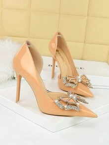 Zapatos De Tacón Alto Para Damas - Albaricoque - Ver 2