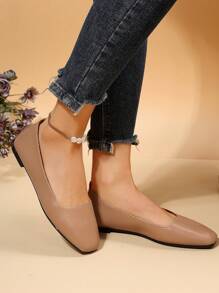 Zapatos planos de mujeres - Café integral - Ver 1