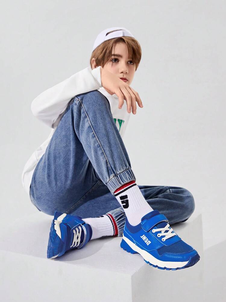 Fashionable, Cool, Comfortable, Color-block Kids' Sports Shoes