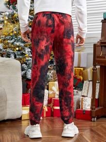 GENTILAND 男士紮染腰部抽繩衛褲 - 彩色 - 查看 2