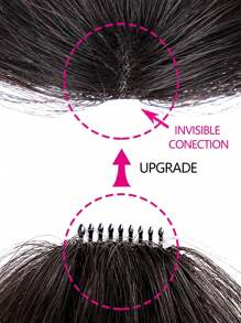 Bigger Size Human Hair Air Bangs Black Color Bangs Clip In Hair Extensions Beginner Friendly - Natural Black - View 4