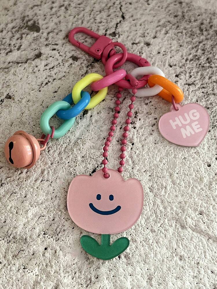 Flower Decor Lovely Keychain Valentines