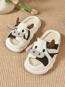 Không giới tính Dễ thương In hoa bò Cặp đôi Dép đi trong nhà Đối với Tất cả các mùa - Nhiều màu - Xem 7