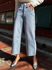 DAZY Cao eo Quần skinny Quần jean - Rửa nhẹ - Xem 3