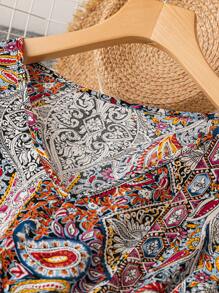 Calvaya Plus Paisley Mönster Klänningar - Multifärgad - Visa 3