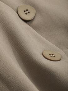 DAZY 1 pieza Chaleco con botones Blazer Atuendo de negocios - Café integral - Ver 7