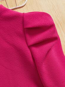 SHEIN 休閒珠子 珍珠純色女童（小）夾克