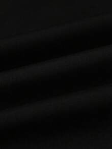 Manfinity Homme Loose Fit Men's Letter Graphic Striped Trim Hooded Jacket - Black - View 3