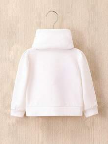 女嬰花卉刺繡貼花運動衫和圍巾 - 彩色 - 查看 2