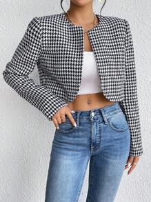 Chiquease 女士夾克 - 黑與白 - 查看 4