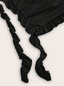 Celure Plus Ruched Tube Top & Drawstring Side Skirt